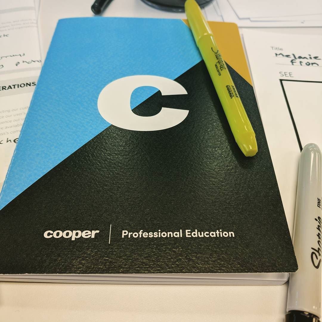 Attended a great UX training by Cooper this week.